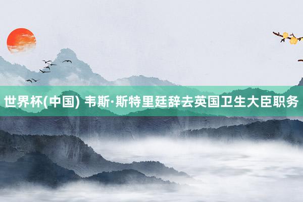 世界杯(中国) 韦斯·斯特里廷辞去英国卫生大臣职务